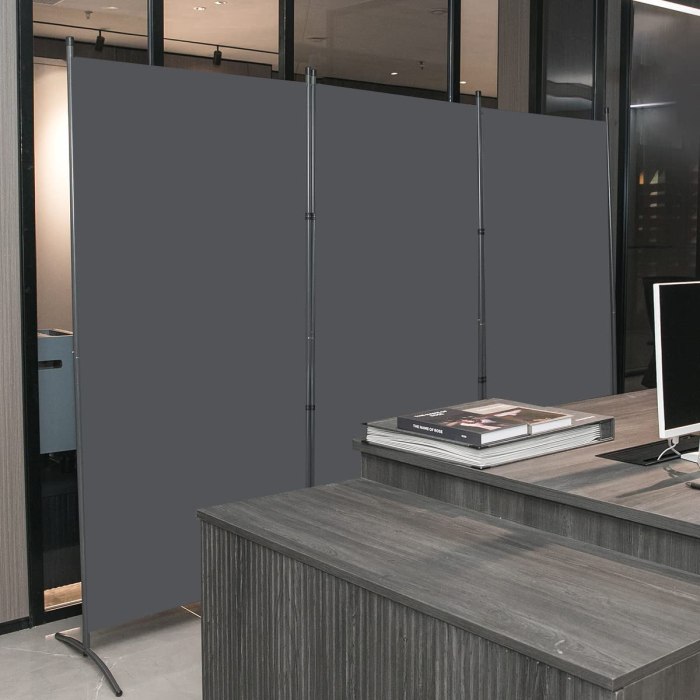 Portable office wall partitions