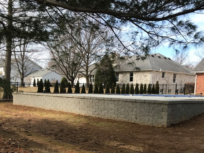 Installing versa lok retaining wall