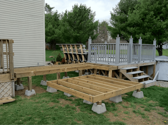 Building a hot tub platform